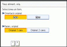 Il·lustració de la pantalla del panell d'operacions