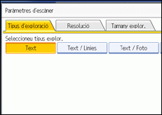 Il·lustració de la pantalla del panell d'operacions