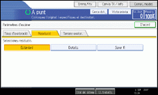 Il·lustració de la pantalla del panell d'operacions