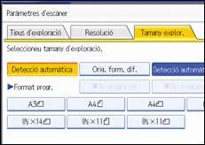 Il·lustració de la pantalla del panell d'operacions