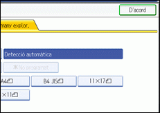 Il·lustració de la pantalla del panell d'operacions