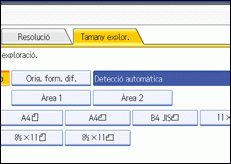 Il·lustració de la pantalla del panell d'operacions