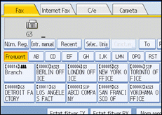 Il·lustració de la pantalla del panell d'operacions