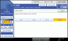 Il·lustració de la pantalla del panell d'operacions