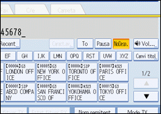 Il·lustració de la pantalla del panell d'operacions
