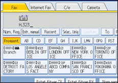 Il·lustració de la pantalla del panell d'operacions
