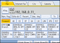 Il·lustració de la pantalla del panell d'operacions