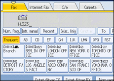 Il·lustració de la pantalla del panell d'operacions