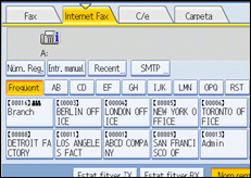 Il·lustració de la pantalla del panell d'operacions