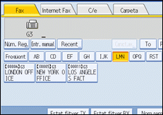 Il·lustració de la pantalla del panell d'operacions