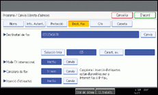 Il·lustració de la pantalla del panell d'operacions