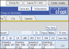 Il·lustració de la pantalla del panell d'operacions