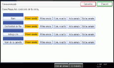 Il·lustració de la pantalla del panell d'operacions