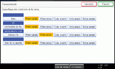 Il·lustració de la pantalla del panell d'operacions