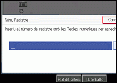 Il·lustració de la pantalla del panell d'operacions