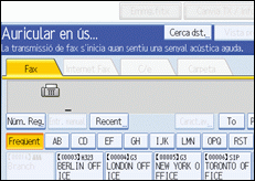Il·lustració de la pantalla del panell d'operacions