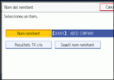 Il·lustració de la pantalla del panell d'operacions