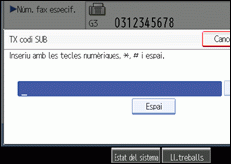 Il·lustració de la pantalla del panell d'operacions