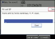 Il·lustració de la pantalla del panell d'operacions