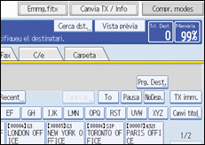 Il·lustració de la pantalla del panell d'operacions