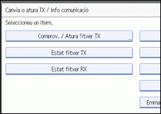 Il·lustració de la pantalla del panell d'operacions