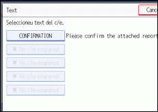 Il·lustració de la pantalla del panell d'operacions