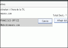 Il·lustració de la pantalla del panell d'operacions