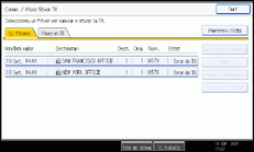Il·lustració de la pantalla del panell d'operacions