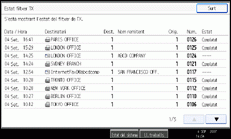 Il·lustració de la pantalla del panell d'operacions