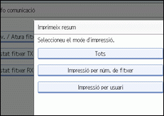 Il·lustració de la pantalla del panell d'operacions