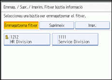 Il·lustració de la pantalla del panell d'operacions