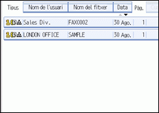 Il·lustració de la pantalla del panell d'operacions