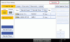 Il·lustració de la pantalla del panell d'operacions