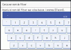 Il·lustració de la pantalla del panell d'operacions