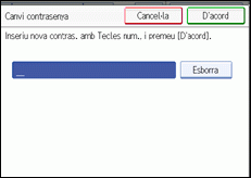 Il·lustració de la pantalla del panell d'operacions