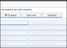 Il·lustració de la pantalla del panell d'operacions