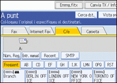 Il·lustració de la pantalla del panell d'operacions