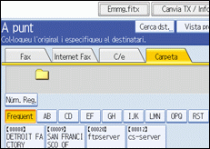 Il·lustració de la pantalla del panell d'operacions