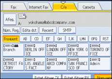 Il·lustració de la pantalla del panell d'operacions