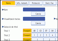 Il·lustració de la pantalla del panell d'operacions