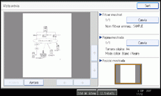 Il·lustració de la pantalla del panell d'operacions