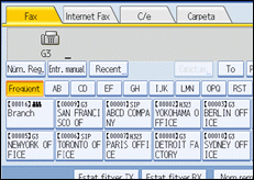 Il·lustració de la pantalla del panell d'operacions