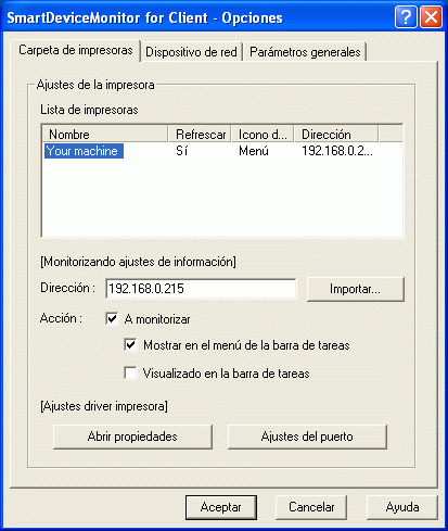 Il·lustració de la pantalla de l'aplicació