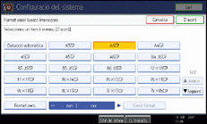 Il·lustració de la pantalla del panell d'operacions