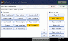 Il·lustració de la pantalla del panell d'operacions