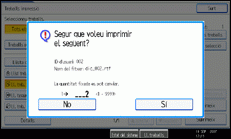 Il·lustració de la pantalla del panell d'operacions