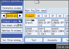 Il·lustració de la pantalla del panell d'operacions