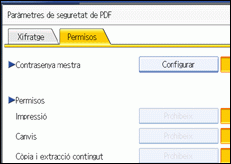 Il·lustraci&oacute; de la pantalla del panell d'operacions