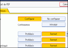 Il·lustraci&oacute; de la pantalla del panell d'operacions