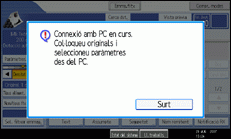 Il·lustraci&oacute; de la pantalla del panell d'operacions